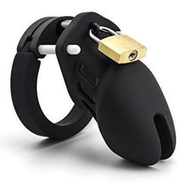 CH10000 Silicone Chastity Cage Black