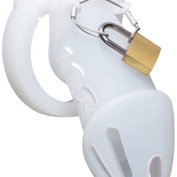 White Silicone Cage Long