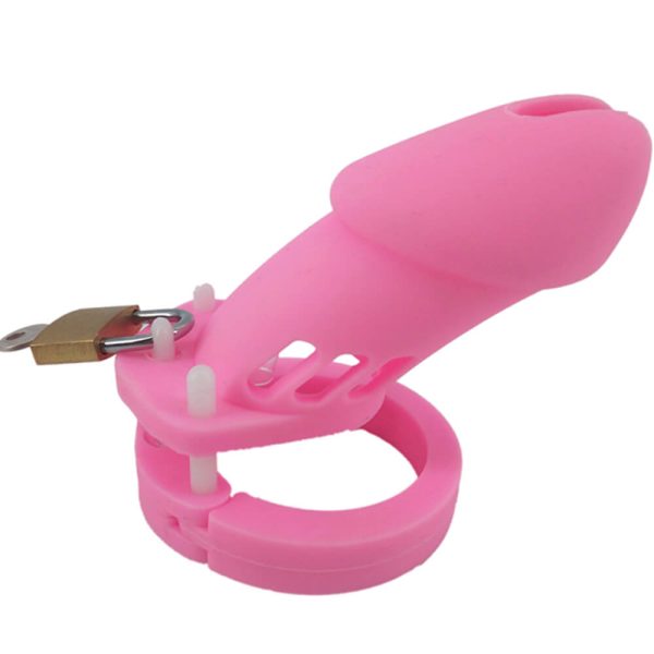 CH16000 Silicone Chastity Cage Pink